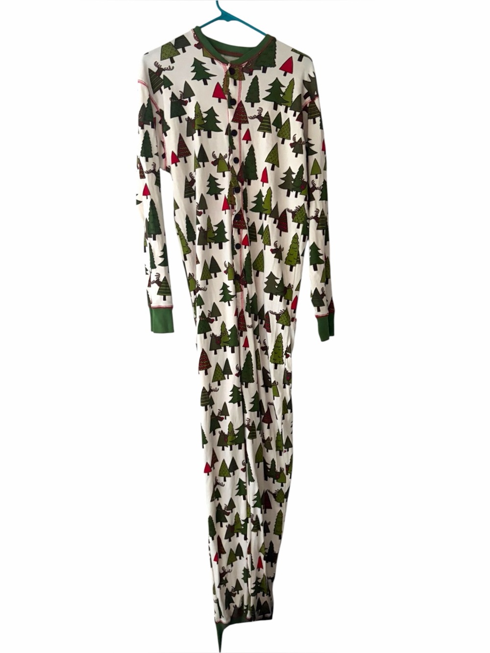 Lazy One Christmas Adult Union Suit Pajamas Large